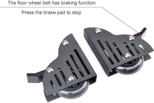 Retractable Hook Rolling Ladder Hardware Kit + Floor Roller with Brake, 3.3-26.2ft Mobile Track for Indoor/Library/Loft Use (No Ladder, Size: 6.6ft)