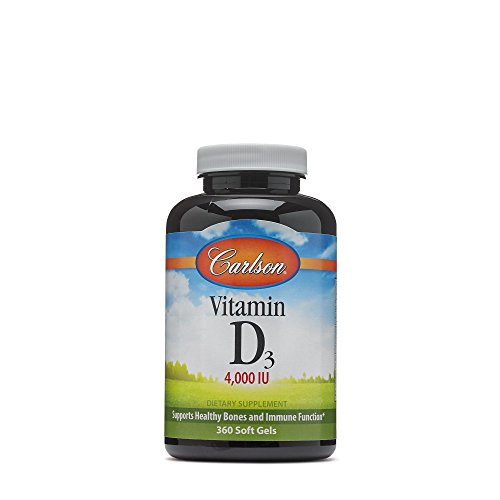Carlson Labs Vitamin D3 4000 IU -360 Softgels Carlson Labs Vitamin D3 4000 IU -360 Softgels