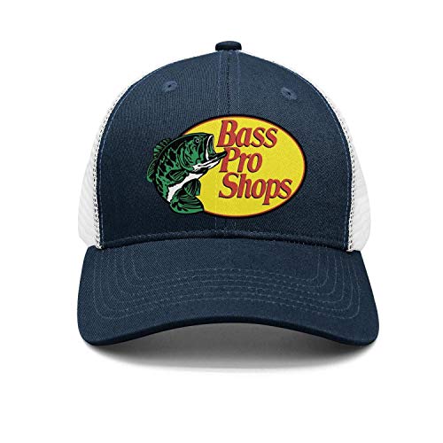 BASS-Pro-Shops-Fishing-Logo-Street Dancing Adjustable Mesh Navy-Blue Unisex Strapback Hat Cap