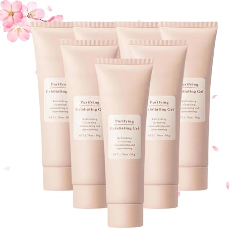 Cautiecimal Exfoliating Gel,Grantadmit Miapina Purifying Enzymes Exfoliating Gel Exfoliante Para Zonas Oscuras,Purifying Gentle Face Cleansing For Face,Facial Scrub For Body & Face (7pcs)