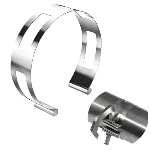 Image of 4 Inch Stainless Steel Exhaust Clamp, Universal for Welding and Exhaust Pipe Repair (4 inches)
