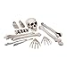 Produktbild Boland 72157-Set Totenkopf und Knochen, 12-teiliges Deko-Set, Skelett-Bausatz, Dekoration für Halloween, Gruselparty, Karneval, Mottoparty