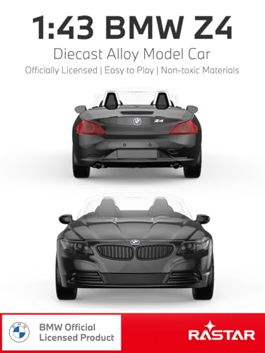 RASTAR Modelo de Auto BMW Z4 Diecast 1:43 Negro miniatura 2