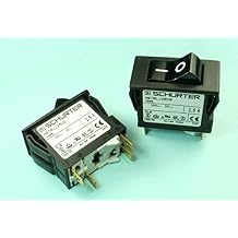 One Piece Schurter Thermal Circuit Breaker 2.5A 240VAC 60VDC 2poles Rocker ABTBLJ25C0 New