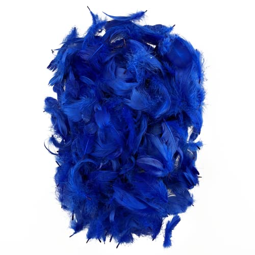 Netuno 150 Stück Marineblau Deko Federn 10g Flaumfedern Federn Schmuckfedern Vogelfedern Bastelfedern Natur für DIY Basteln Dekoration Ostern...