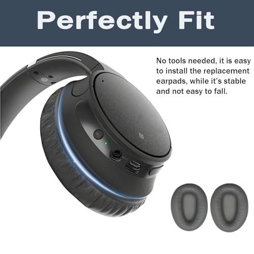 Almohadillas de repuesto para auriculares Sony WH-CH700N, WH-CH710N y WH-CH720N, fundas para orejeras, tapones para auriculares, piezas de reparación (titanio) miniatura 6