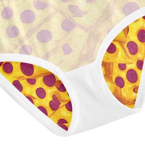 Cartoon Toddler Underwear Custom 2t Cotton Girl Panties Cute Pepperoni Pizza Cheese Food Print Briefs Underpants 5