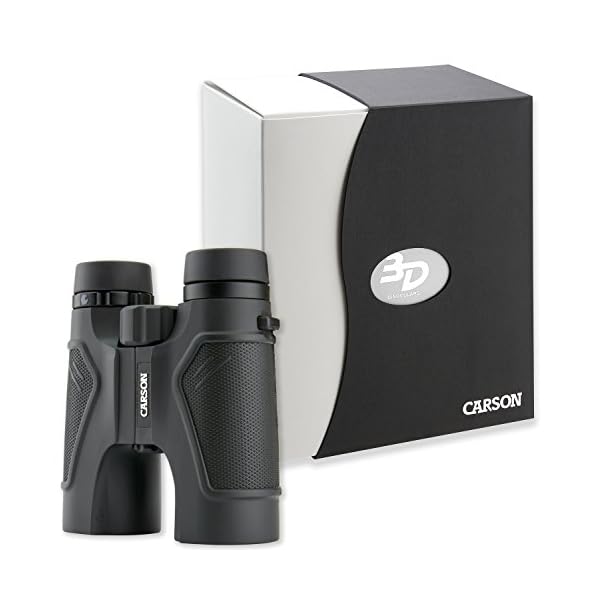 Carson Full-Size Fernglas, 8x42mm, hochwertige ED-Glas Linsen, wasserdicht und beschlagfrei (TD-842ED) – Bild 7