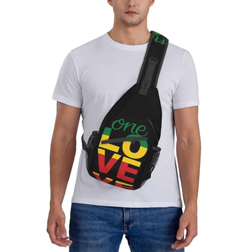Bolso Crossbody Ajustable Rasta Reggae para Senderismo miniatura 7