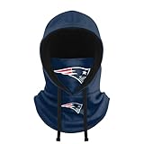 FOCO NFL Unisex-Adult Official Primary Logo Hooded Gaiter Balaclava Face Cover Neck Scarf (New England Patriots)