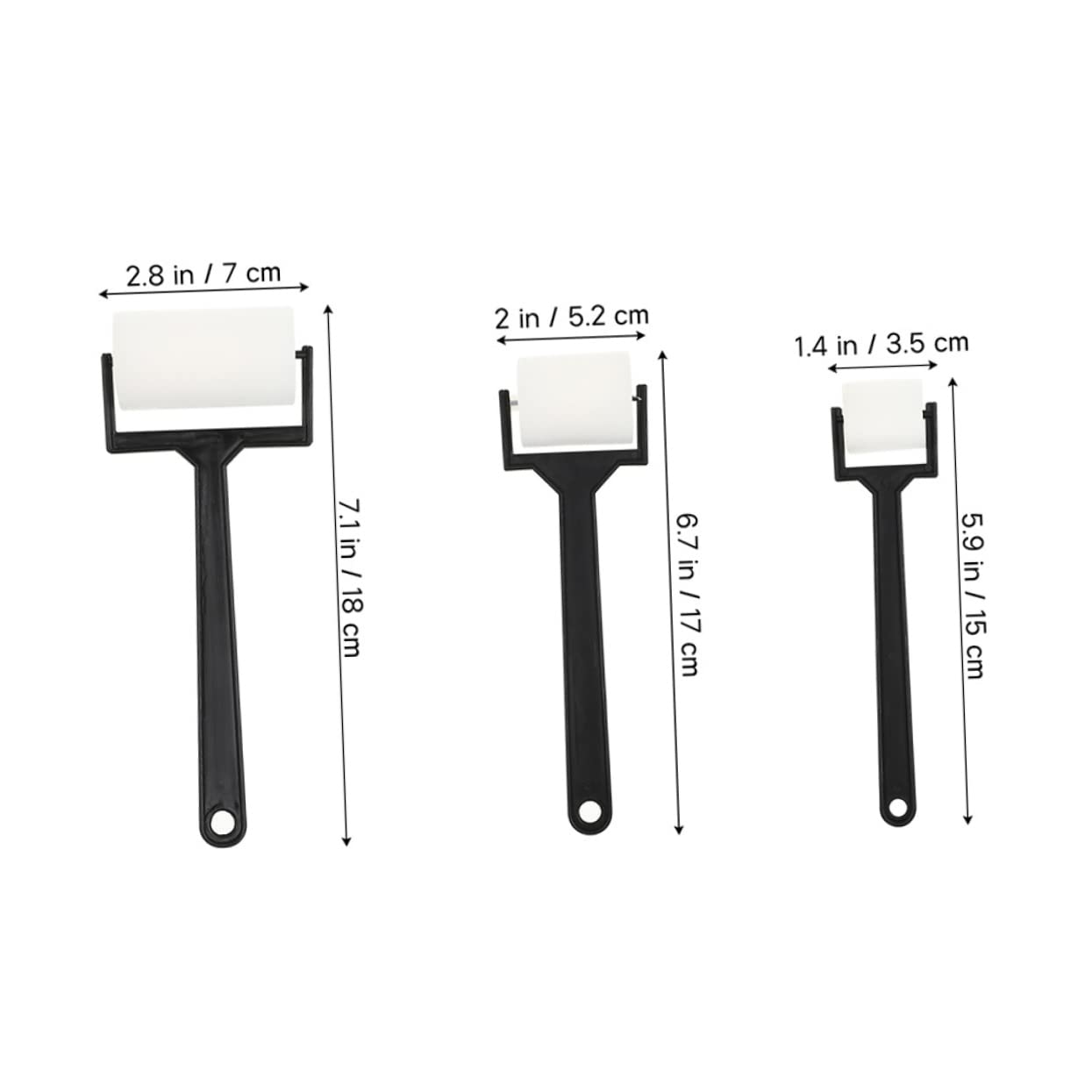 Homoyoyo 9Pcs Sponge Roller Painting for Washable Brushes for Art Class Home DIY Graffiti Supplies with Various for Creative Pattern Making