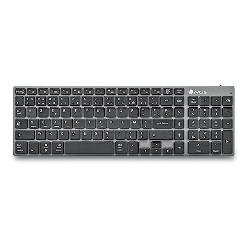 Clavier multi-appareils sans fil NGS Fortune-BT noir rechargeable AZERTY