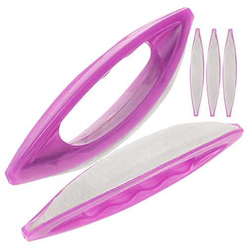 WOONEKY 5本 ポリッシング ファイル ワックスがけ ブラシ ネイル バッファー メタル 爪 ファイル ホーム ツール ラッシュ ベッド まつげ エクステンション ネック 枕 ラッシュ 枕