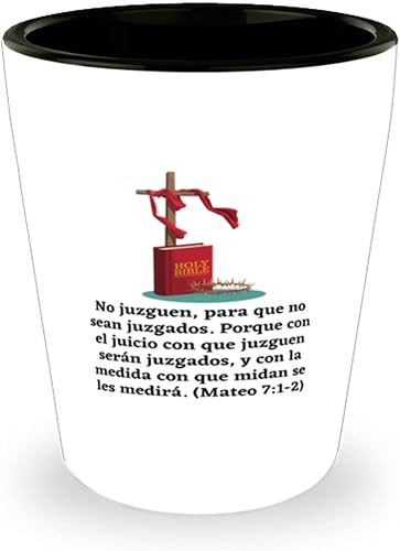 Miniatura 1 de Regalos religiosos para mujer o hombre - Bendecire al Senor en todo momento para quinceanera, matrimonio, bautizo, primera comunión - Vaso de tequila