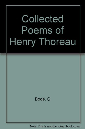 Collected poems of Henry Thoreau (Enlarged Edit... B0007EI1LE Book Cover