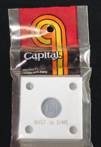 Capital Plastics 2x2 Holder - BUST 1/2 DIME in White