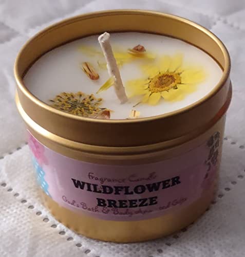 God's Bath & Body Anointed Gifts - Wildflower Breeze - 4oz Metallic tin can with lid