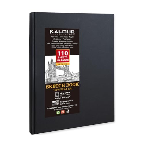 Kalour Hardcover Sketch Book (110 Sheets Acid Free)