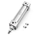 Baomain Pneumatic Air Cylinder SC 32 x 100 PT 1/8, Bore: 1 1/4 inch, Stroke: 4 inch, Screwed Piston Rod Dual Action 1 MPA