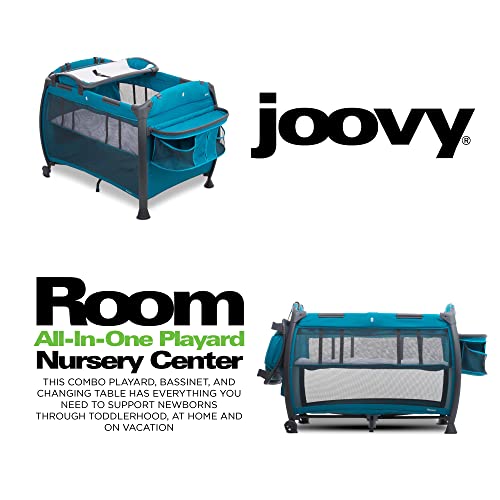 Image of Joovy Room-Playard, Nursery Center, Bassinet, Changing-Table, Tourquoise | Joovy Room-Playard, Nursery Center, Bassinet, Changing-Table, Tourquoise