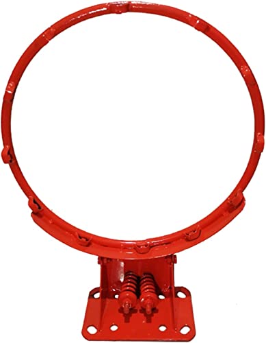 BABYCE Kids Basketball Hoop Rim, 35cm Diameter Bold Hollow Basketball Stand, Suitable for Indoor and Outdoor Sports and Fitness, with 2 Basketball Net(8 Hole)