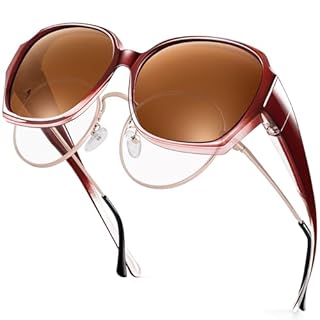 URUMQI Surlunettes de Soleil Femme, Sur Lunettes Polarisée avec protection UV400 polarisantes Lunette pour Cyclisme, Pêche, Conduite, Voyage, Sport