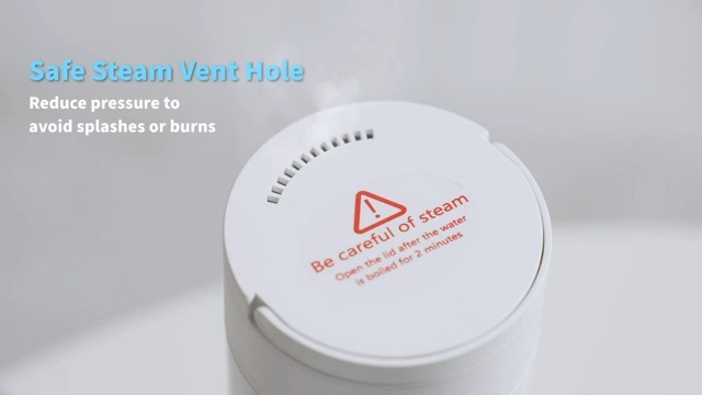 Hervidor eléctrico portátil HomeBeyond 1.1lb blanco miniatura 7
