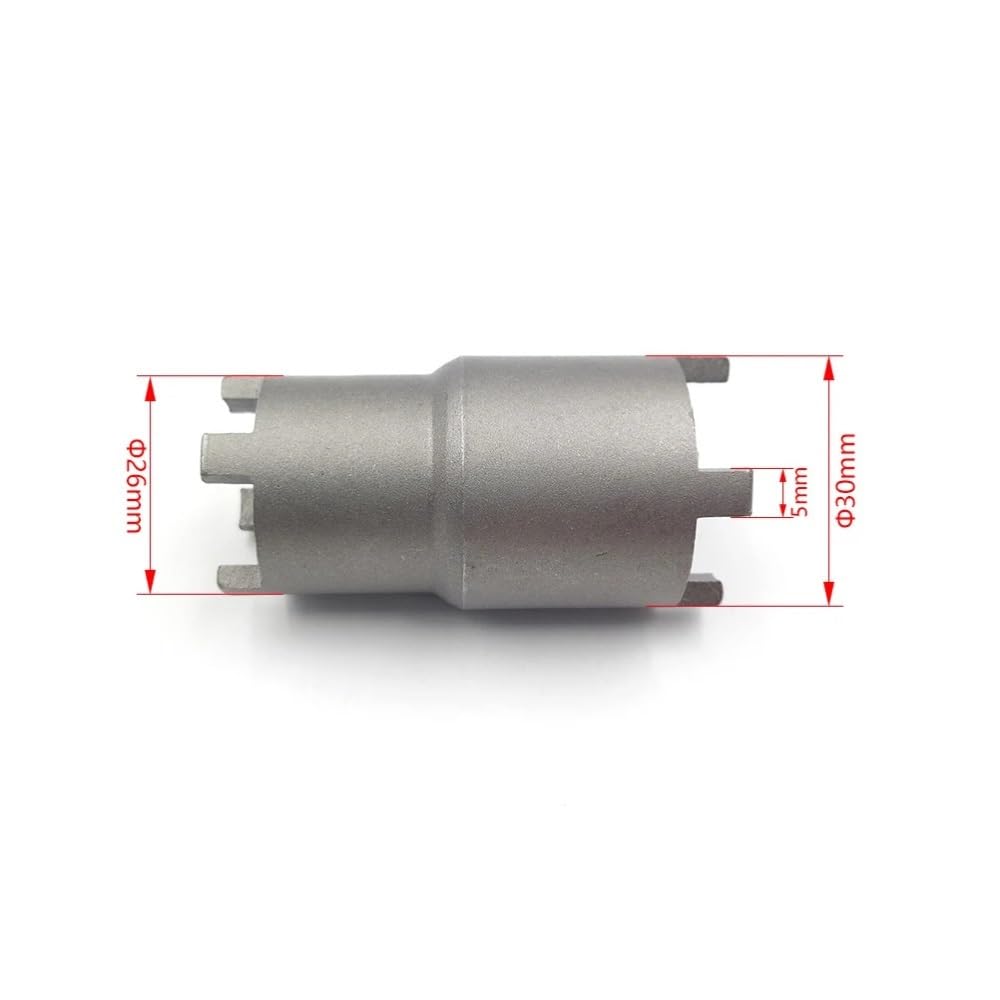 Dado di bloccaggio della frizione del motociclo Chiave for dente della frizione a doppia testa Chiave for rimozione presa a Quat ganasce 26mm 30mm Misura for auto ATV UTV