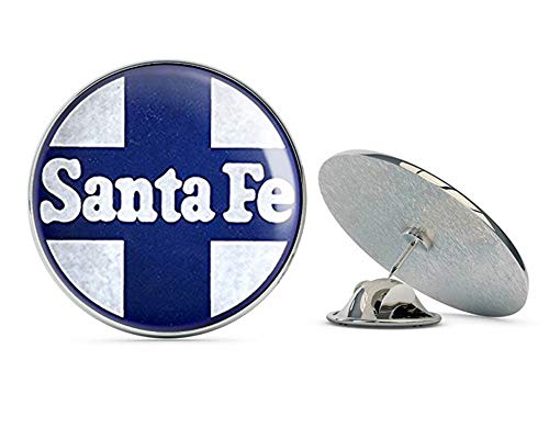 Round Vintage Santa Fe Railroad (rr Railway Rail Logo) Metal 0.75