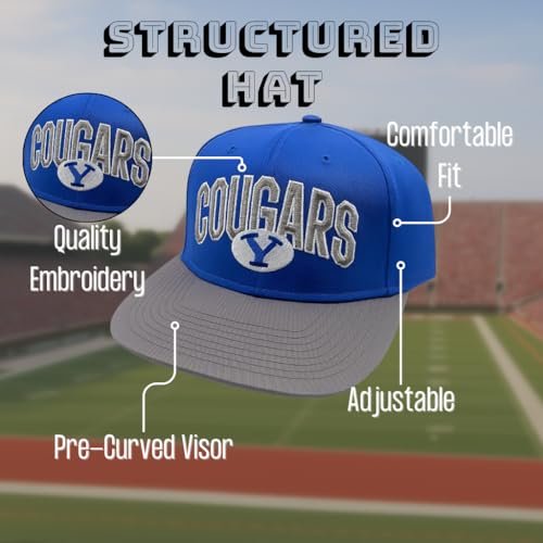 Gorra Snapback Clasica Ajustable Two-Tone BYU miniatura 4