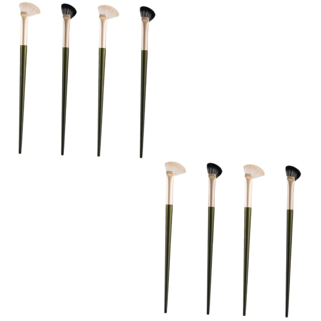 FOMIYES 2sets Ergonomic Nose Contour Brush for Makeup Angled Blush for Face Eye Shadow Blush Tool 4pcs*2