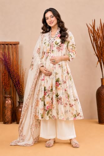 Image of Jikonet Women's Maternity Kurti for Feeding Zippers (VJK)