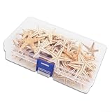 Juego de estrellas de mar naturales de varios tamaños para decoración del hogar y acuario, 20/50/100 piezas, materiales de paisaje para manualidades y uso en peceras (50 unidades (2-3 cm)