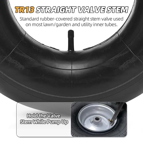 Image of AR-PRO 4.10 /3.50-6 Inner Tube(2-Pack) for Wheelbarrows, Snow Blowers, Wagons, Carts, Hand Trucks, Lawn Mowers, Tractors and More