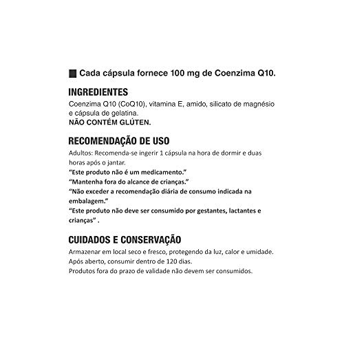 Coenzima Q10 CoQ10 100 MG 60 Cápsulas Fitoactive