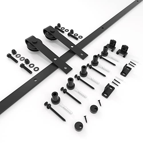 Jzvxx 6Ft Barn Door Hardware Kit, Barn Door Track, Sliding Door Hardware Kit, Easy To Install- Mini Version- Combination Track Mode- Step By Step Manual Included.(Jd-6Ft-Mini-5) #TOP7