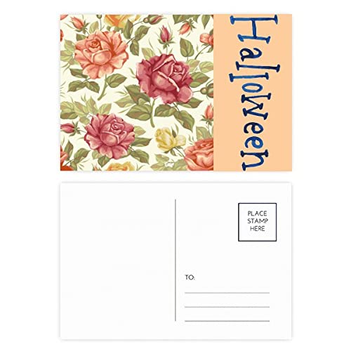 Cartes postales Halloween style rose aquarelle : créez une ambiance de fête poétique et chic