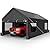 Shintenchi Carport 12' x 20' Heavy Duty Portable Garage, Carport Canopy with Side-Opening Door & Roll-Up Windows, Car Canopy for Truck,Car,Boat,Grey