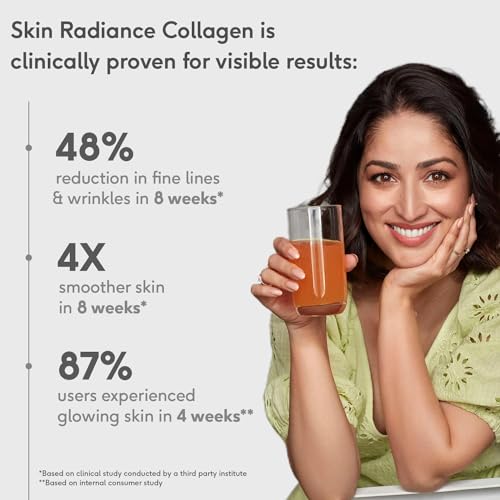 HealthKart HK Vitals Skin Radiance Collagen Powder, 200g (Orange)| Marine Collagen |Collagen Supplements for Women & Men with Biotin, Vitamin C, E,... - Image 4