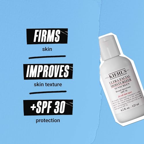 Kiehl's Ultra Facial Moisturizer with SPF 30, Hydrating Face Cream for All Skin Types, UVA & UVB Sunscreen Protection, Skin Feels Soft and Smooth, with Squalane, Paraben-free, Fragrance-free - Image 5