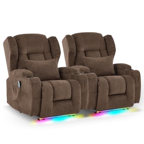 Image of DRMBOOK Power Recliner Chair, Wall Hugger Reclining Sofa