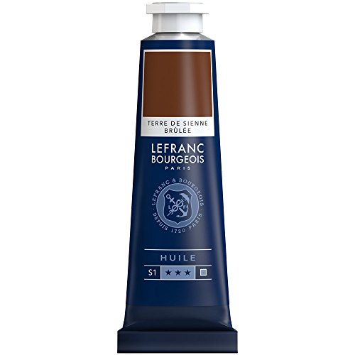 Lefranc & Bourgeois Fine Oil Pintura al Óleo, Amarillo (Burnt Sienna), 40 ml