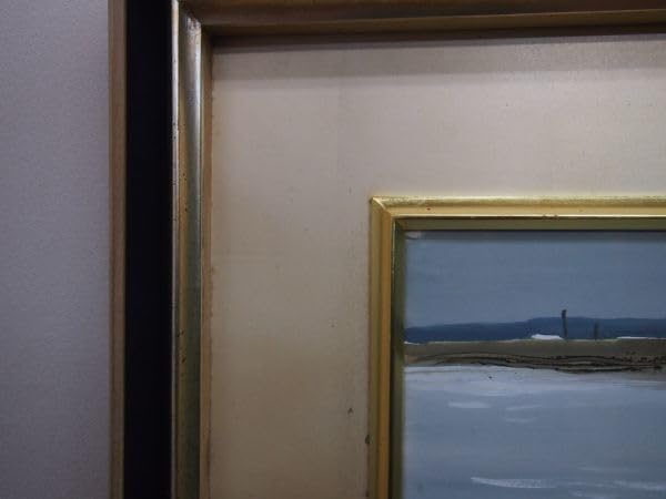 Amazon.co.jp: 真作保証 柴田祐作 「水郷初冬」 水彩画 約10号