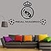 Sticker Mural Décoration De La Maison 89Cm * 57Cm Football Club De Football Real Madrid Logo Sticker Vinyle Stickers Muraux Pour Murs Salle De Décoration Garçons Chambre Affiche Murale
