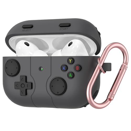 [PETFROH] For AirPods Pro 3�p�P�[�X �J�o�[(2025�N) �\�t�g�V���R���� ���g���Q�[���@�f�U�C�� ���C�����X�[�d�\ �����h�~ �ϏՌ� �L�Y�h�~ �y�� �J���r�i�t��