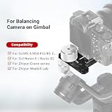 SMALLRIG Zdejmowana Przeciwwaga Kompatybilna Z dla DJI Ronin S i dla Zhiyun Gimbal, Przeciwwaga 200g ze Śrubą 1/4" - 2285