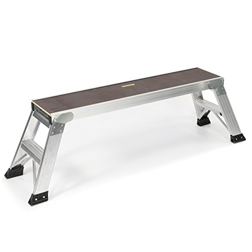 Jumbo® Arbeitsplattform Aluminium/Holz 130x30 cm Plattform- Höhe 0,52 m klappbar Treppe/Tritt Montage- Arbeitsbühne