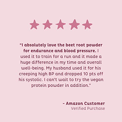 KOS Organic Beet Root Powder - Natural Nitric Oxide Boosting Beet Root Powder - USDA Organic, Stamina Increasing, Circulation Superfood Plant Based Ingredient, 360g, 90 Servings