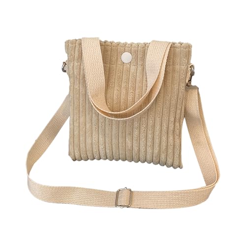YZCIS Bolso cruzado para mujer pequeño de pana con correa de hombro ajustable