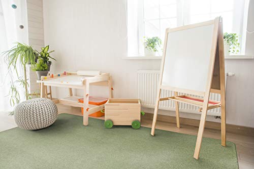 Joy Carpets Endurance Solid Colored Area Rug In Color Sage, 12' X 6' #TOP2